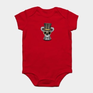 Steampunk Baby Koala Bear Baby Bodysuit